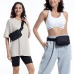 Fanny Pack for Women Men，Crossbody Bags for Women Trendy，Everywhere Belt Bag with Adjustable Strap for Workout Running Traveling Hiking, black, one size - Image 6