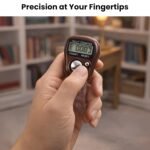 5-Digit Digital Tally Counter Finger Ring Clicker with LCD Display & Reset Button | Handheld Electronic Counting Machine for Prayer, Japa, Sports, Inventory & Attendance Counting (Brown) - Image 3