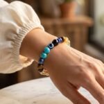 Dhanu (Sagittarius) Rashi Bracelet | Smoky Quartz, Citrine, Turquoise, Sodalite,Tiger’s Eye, Evil Eye| Sagittarius charm for wisdom, growth, opportunity & balanced optimism| For Men & Women - Image 8