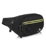 Bag-Age 03 Waist Bag, Fanny Pack for Men & Women with Adjustable Strap, Crossbody Bag, Money Belt Sport Bag, Travel Hiking Zipper Bag, Sports Travel & Daily Use (Black) - Image 3