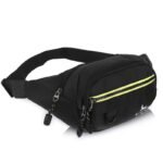 Bag-Age 03 Waist Bag, Fanny Pack for Men & Women with Adjustable Strap, Crossbody Bag, Money Belt Sport Bag, Travel Hiking Zipper Bag, Sports Travel & Daily Use (Black) - Image 4