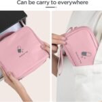 FunBlast Travel First Aid Bag - Medical Portable Medicine Storage Bag, Waterproof Pill Organizer with Mesh Pocket, Zippered Medicines Bag for School, Travel, Camping (Pink) - Image 7