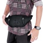 Leather World Waist Bag Travel Waist Pouch Belt Sport Bag Bum Bag for Men and Women Nylon (Black) - Image 5