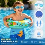 Morex Kids 6-in-1 Swimming Kit for Boys | Swim Trunks, Silicone Cap, Anti-Fog Goggles, Swim Tube, Nose Clip & Earplugs | Perfect Swim Kit for Pool, Beach, & Water Fun_Multicolor-2_6-8Yrs - Image 3