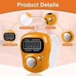 Digital Jaap Counter Finger Ring | Mini Electronic Tally Counter for Mantra Chanting, Meditation & Prayer | Portable LCD Counting Machine for Temple, Yoga & Cricket Umpire - Image 4
