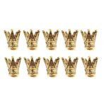 SNAPPSY® 20 Pcs Crown Shaped Spacer Loose Beads Jewelry Charms Connector Gold& Silver - Image 6