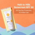 Vilvah Melt-In-Milk Sunscreen SPF 50 PA+++ | No White Cast, Water-Resistant Sunscreen | Hydrating, Lightweight, Non-Greasy | UVA & UVB Protection with Natural UV Filters & Soy Milk Extract | Unisex, For All Skin Types | 60ml - Image 3