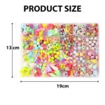 SYGA Plastic Beads for Kids Crafts Children's Jewelry Making Kit DIY Bracelets Necklace Hairband and Rings Craft Kits Birthday for 4, 5, 6, 7-Year-Old Little Girls(DIYBeadsSet-9) Multicolor - Image 4