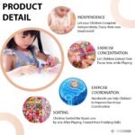SYGA Plastic Beads for Kids Crafts Children's Jewelry Making Kit DIY Bracelets Necklace Hairband and Rings Craft Kits Birthday for 4, 5, 6, 7-Year-Old Little Girls(DIYBeadsSet-9) Multicolor - Image 5