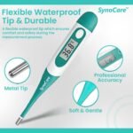 Waterproof Flexible Digital Thermometer, Quick & Instant Measurement of Oral & Underarm with Accurate Temperature in Celsius & Fahrenheit | Thermometer for Adults, Kids & Babies (Pack of 1) - Image 3