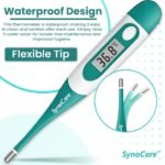 Waterproof Flexible Digital Thermometer, Quick & Instant Measurement of Oral & Underarm with Accurate Temperature in Celsius & Fahrenheit | Thermometer for Adults, Kids & Babies (Pack of 1) - Image 4