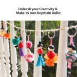 Chalk and Chuckles Keychain Dolls Art and Craft Kit for Girls 9-12 Years | Make 15 DIY Keychains, Wooden Beads, Rakhi, Birthday Gift for Kids Ages 8+, Teens & Adults, Creative Activity Toy for Parties - Image 3