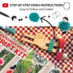 Chalk and Chuckles Keychain Dolls Art and Craft Kit for Girls 9-12 Years | Make 15 DIY Keychains, Wooden Beads, Rakhi, Birthday Gift for Kids Ages 8+, Teens & Adults, Creative Activity Toy for Parties - Image 5