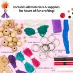 Chalk and Chuckles Keychain Dolls Art and Craft Kit for Girls 9-12 Years | Make 15 DIY Keychains, Wooden Beads, Rakhi, Birthday Gift for Kids Ages 8+, Teens & Adults, Creative Activity Toy for Parties - Image 6