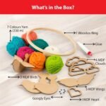 Chalk & Chuckles Art & Craft Kit for Kids, Make Your Own Yarn Bird Hanging | DIY Kit, Room Decor, Rakhi, Birthday Gift for Boys & Girls 8, 9, 10, 11, 12, 13, 14 Years Old, Creative Activity Toy, Wooden - Image 4