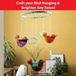 Chalk & Chuckles Art & Craft Kit for Kids, Make Your Own Yarn Bird Hanging | DIY Kit, Room Decor, Rakhi, Birthday Gift for Boys & Girls 8, 9, 10, 11, 12, 13, 14 Years Old, Creative Activity Toy, Wooden - Image 5