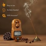 Digital Finger Tally Counter with LCD Screen & Reset Button, Portable Handheld Beads Counter with Integrated Compass, Wood Grain Finish for Prayer, Meditation, Japa Chanting & Spiritual Practice - Image 3