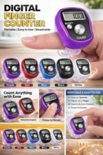 10 PCS Digital Finger Counter with Adjustable Strap & LCD Display | Electronic Hand Tally Counter with Reset Button for Japa, Chanting, Meditation, Prayer, Sports, Golf, Knitting & Score Tracking - Image 3