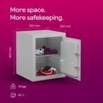 Godrej Security Solutions Forte Pro 40 Litres Digital Electronic Safe Locker for Home & Office with Motorized Locking Mechanism (Light Grey) - Image 2