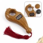 Digital Tasbeeh & Tally Counter Combo Pack (2 Pcs) - Treasure Tree Wooden Look Compass Jaap Counter + Ring Counter for Prayer, Meditation, Mantra Chanting, Gym Reps & Knitting - Image 8