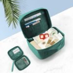 Westret 2pcs Portable Healthcare Medical Pouch Set, First Aid Organizer Bag, Waterproof Medicine Storage Case with Handle for Travel Home Office Outdoor - Image 2