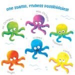 Imagimake Stamp Art Ocean | Coloring & Stamping Kit for Kids Age 3+ - Image 4