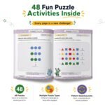 PUQQLES Pattern Recognition Activity Book for Kids Ages 5–8 | 48 Visual Pattern & Sequence Puzzles | Brain Games for Kids | Early Math & Logic Skills | Screen-Free Learning (Level 2) - Image 2