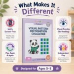 PUQQLES Pattern Recognition Activity Book for Kids Ages 5–8 | 48 Visual Pattern & Sequence Puzzles | Brain Games for Kids | Early Math & Logic Skills | Screen-Free Learning (Level 2) - Image 8