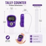 Pack of 2 Electronic Finger Clicker Counter – Digital Finger Counter, Tasbih/Dhikr/Naam Jaap/Tally Counter for Prayer, Knitting, Golf & Chanting (Blind Color Surprise) - Image 4