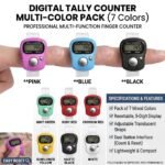 Pack of 2 Electronic Finger Clicker Counter – Digital Finger Counter, Tasbih/Dhikr/Naam Jaap/Tally Counter for Prayer, Knitting, Golf & Chanting (Blind Color Surprise) - Image 6