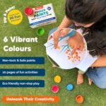 shumee Finger Painting Kit for Kids with 6 Washable Non-Toxic Colors, - Image 2