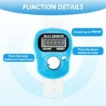 Digital Finger Counter with Adjustable Finger Ring Electronic LCD Tally Counter Clicker 5 Digit Hand Counter for Tasbeeh, Knitting, Crochet, Golf, Attendance, Event (Random Color) - Image 2