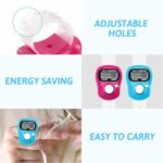 Digital Finger Counter with Adjustable Finger Ring Electronic LCD Tally Counter Clicker 5 Digit Hand Counter for Tasbeeh, Knitting, Crochet, Golf, Attendance, Event (Random Color) - Image 3