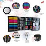 AMARIYA 145 Pcs Art Set for Kids Drawing Kit with Colour Pencils Oil Pastels Water Colours Sketch Pens Crayons Paint Brushes Art Supplies for School Projects Craft Drawing Painting Gift Set Colour Box - Image 5