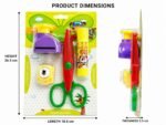 ERROR Craft Punch Set for Kids with Safety Scissors, 4 Shape Paper Punch Cutters Including Heart Flower Snowflake Designs, DIY Art Craft School Project Supplies for Children (Multicolor) - Image 2