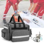 Damero Professional Medical Bag Empty, First Responder Trauma Bag with Detachable Dividers for Home Health Care, EMT, EMS, Gray - Image 8