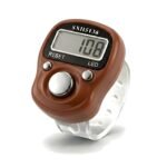 Digital Finger Tally Counter with LED Back Light, LCD Display, Pack of 1 (Any Random Colour Will Be Sent As Per Availability) (Brown) - Image 2