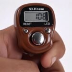 Digital Finger Tally Counter with LED Back Light, LCD Display, Pack of 1 (Any Random Colour Will Be Sent As Per Availability) (Brown) - Image 3