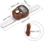 Digital Finger Tally Counter with LED Back Light, LCD Display, Pack of 1 (Any Random Colour Will Be Sent As Per Availability) (Brown) - Image 6