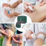 House of Quirk Polyester Portable First Aid Empty Kit Pouch Emergency Survival Bag Medicine Bag For Home Office Travel Camping Sport Backpacking (Design 2 Green) - Image 4