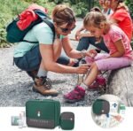 House of Quirk Polyester Portable First Aid Empty Kit Pouch Emergency Survival Bag Medicine Bag For Home Office Travel Camping Sport Backpacking (Design 2 Green) - Image 6