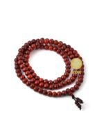 RDK Handcrafted Red Sandalwood Japa Mala – 108+1 Beads (10mm) – Wooden Knotted Meditation Beads for Chanting, Yoga, and Wear - Image 3