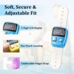 GLUN® Pack of 2 Finger Student Present Counting Device, 5-Digit Counting LCD Display, Ring Electronic Digital Finger Counter for Children Counter & Various Counting Use (Random Colour) - Image 4