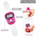 Digital Finger Ring Tally Counter with LED Screen & Reset Key | Jap Mala Tasbeeh Machine | Tele Counter for Prayer, Mantra Jaap, Meditation, Cricket Umpire, Multipurpose Counting - 2Pc (R1) - Image 3