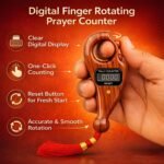 Digital Finger Counter | Electronic Tally Counter Jaap Mala Tasbeeh Misbaha with LCD Display | Multi-Purpose Hand Held Clicker for Chanting, Naam Jap & Spiritual Practice (1 Psc_Multicolor) - Image 2