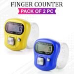 GLUN® Pack of 2 Finger Prayer Counter, 5-Digit Counting LCD Display Device, Ring Electronic Digital Finger Counter for Prayers & Various Counting Use (Random Colour) - Image 2