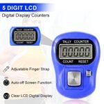 GLUN® Pack of 2 Finger Prayer Counter, 5-Digit Counting LCD Display Device, Ring Electronic Digital Finger Counter for Prayers & Various Counting Use (Random Colour) - Image 4