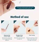 50pcs Iodine Swabs Povidone Iodophor Swabsticks Sanitary First Aid Kit Emergency Wound Care Safety for Adult Kids, Outdoor, Portable Medical Cotton Swabs Nose and Ear Care - Image 3