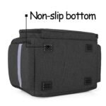 CURMIO Nurse Medical Bag With Inner Dividers and No-Slip Bottom for Home Visits, Health Care, Hospice - Gift for Nursing Students, Physical Therapists, Doctors - Black (Patented Design) - Image 4