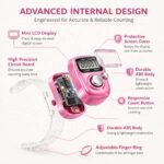 5-Digits Digital Finger Counter - Pack of 1 | Easy to Use Counter with LCD Display & Reset Button | Electronic Tally Counter for Cricket Umpires | Multipurpose Mantra Jaap Counter - Pink - Image 2
